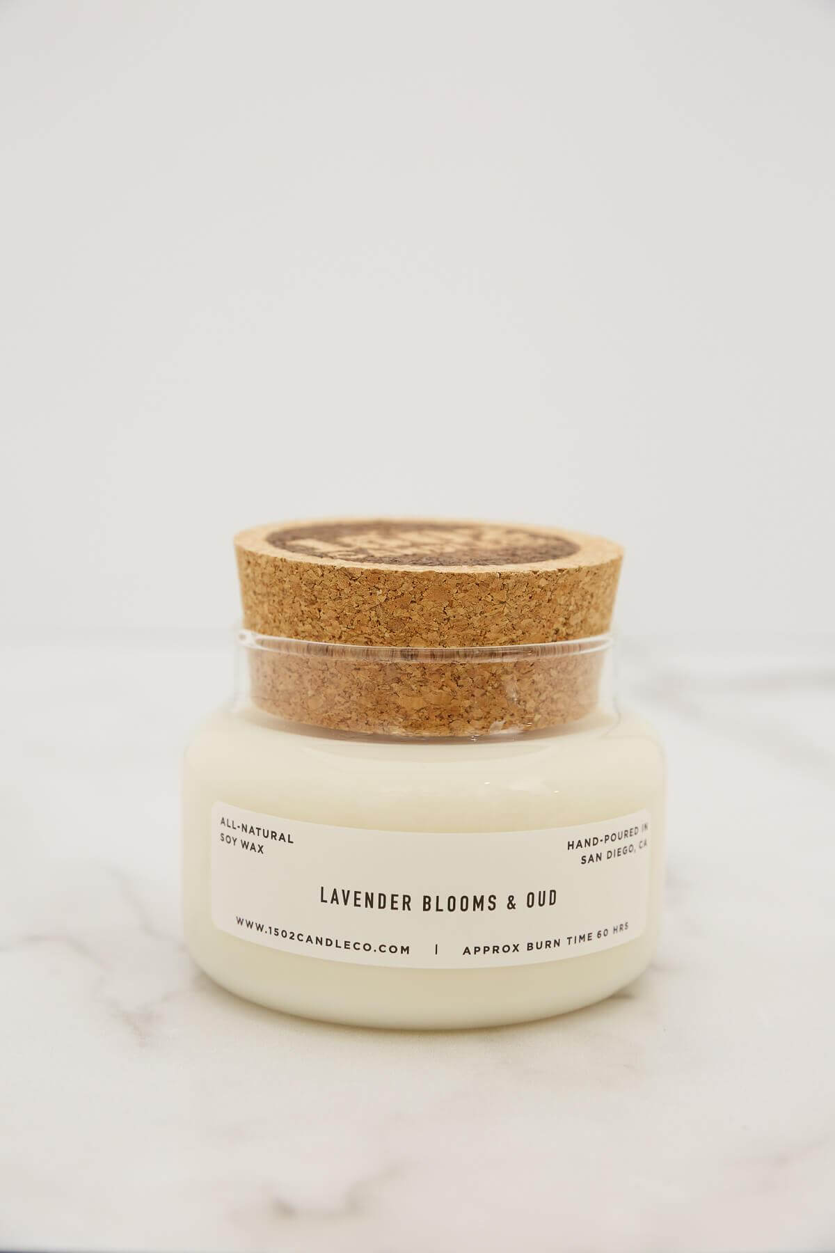 1502 Candle Co Lavender Blooms &amp; Oud Jar Candle