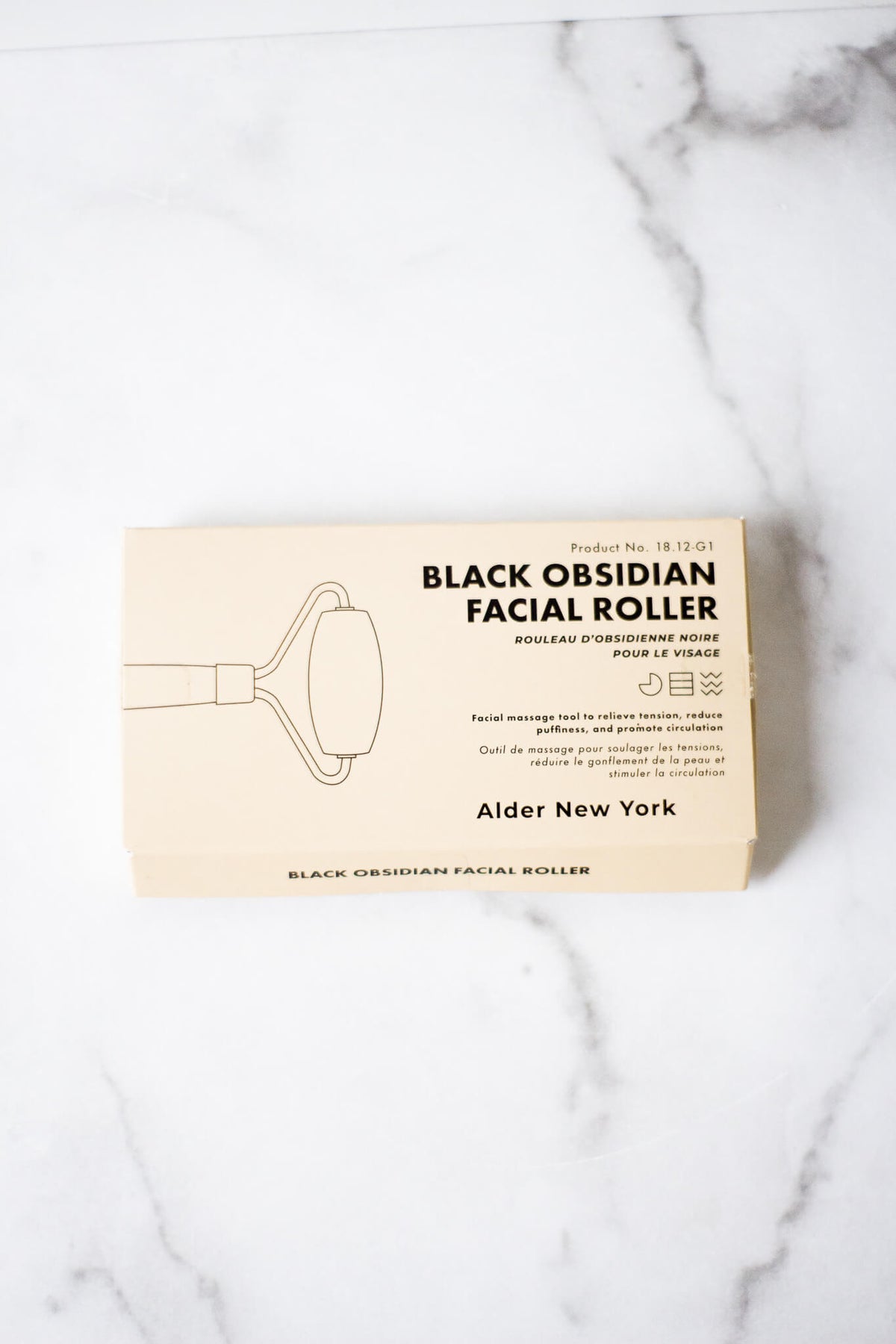 Alder New York Black Obsidian Facial Roller