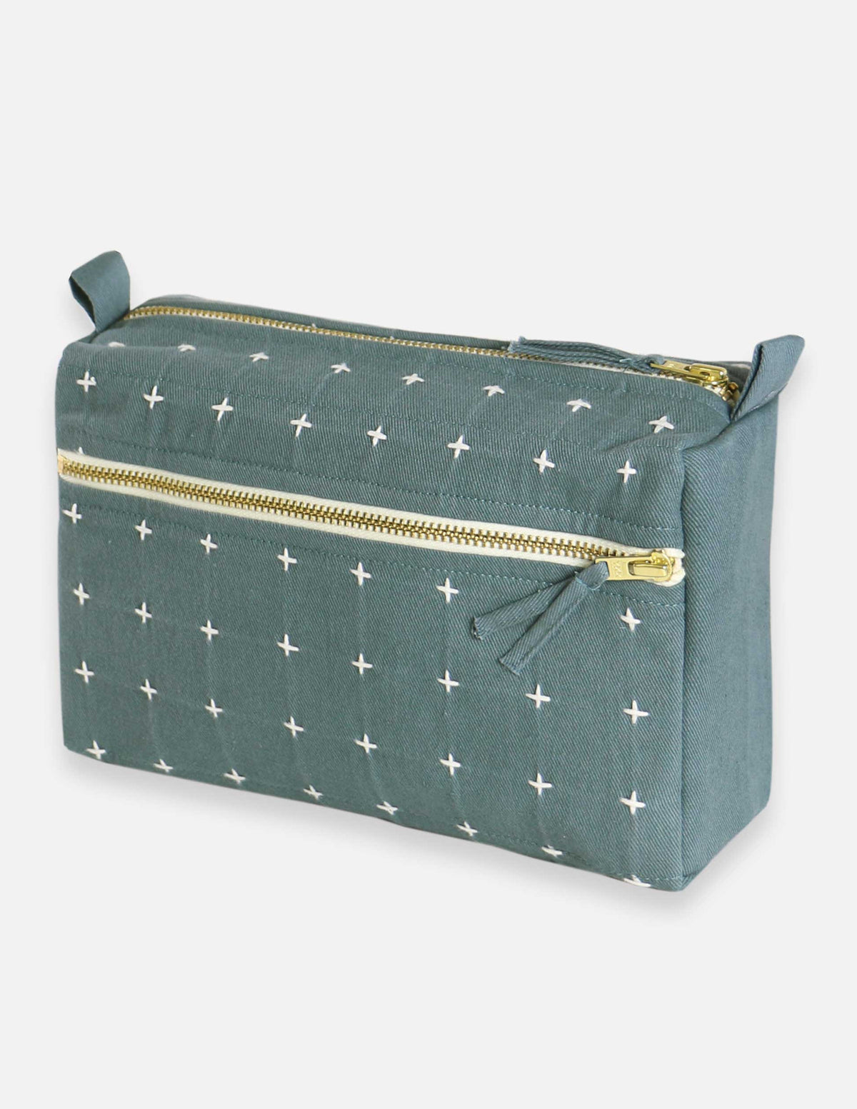 Anchal Project Cross-Stitch Toiletry Bag
