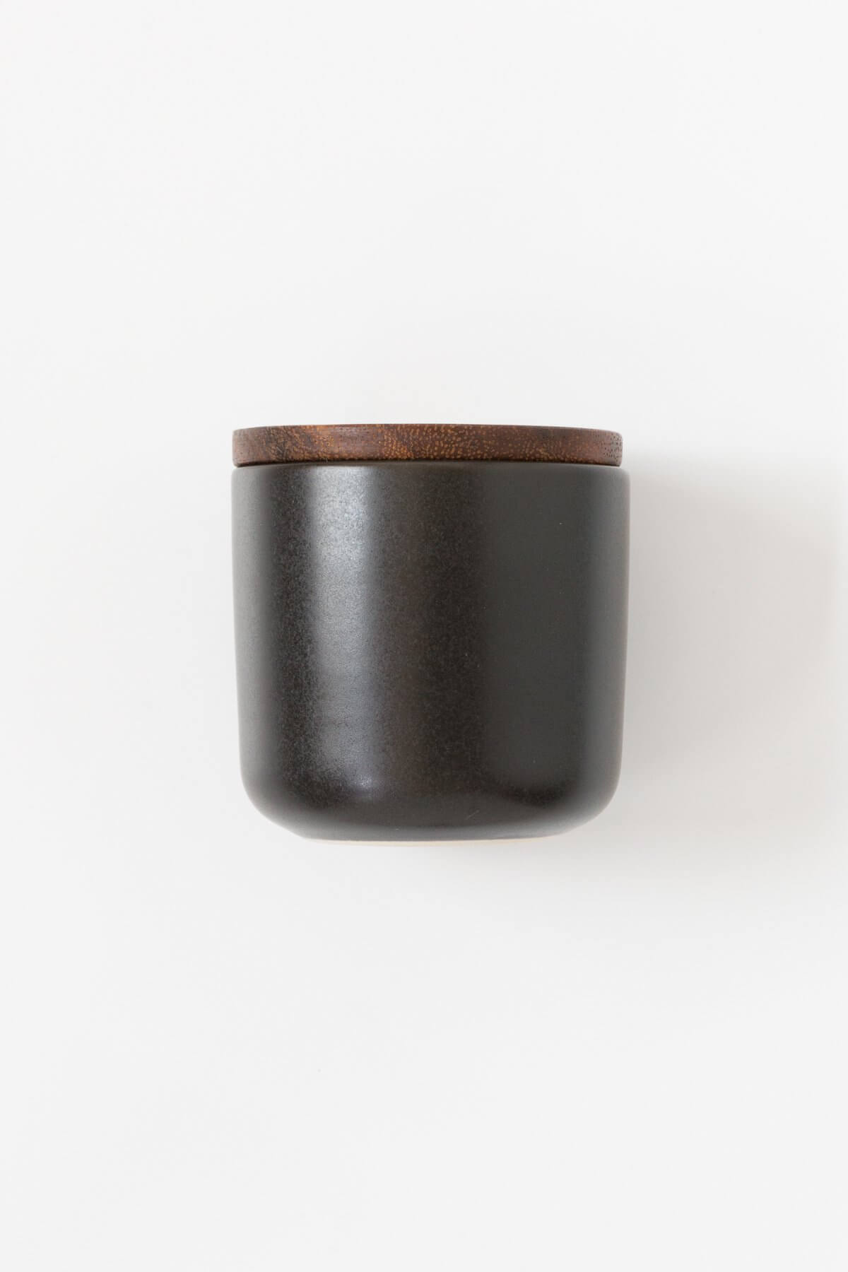 Be Home Stoneware Black Ceramic Container