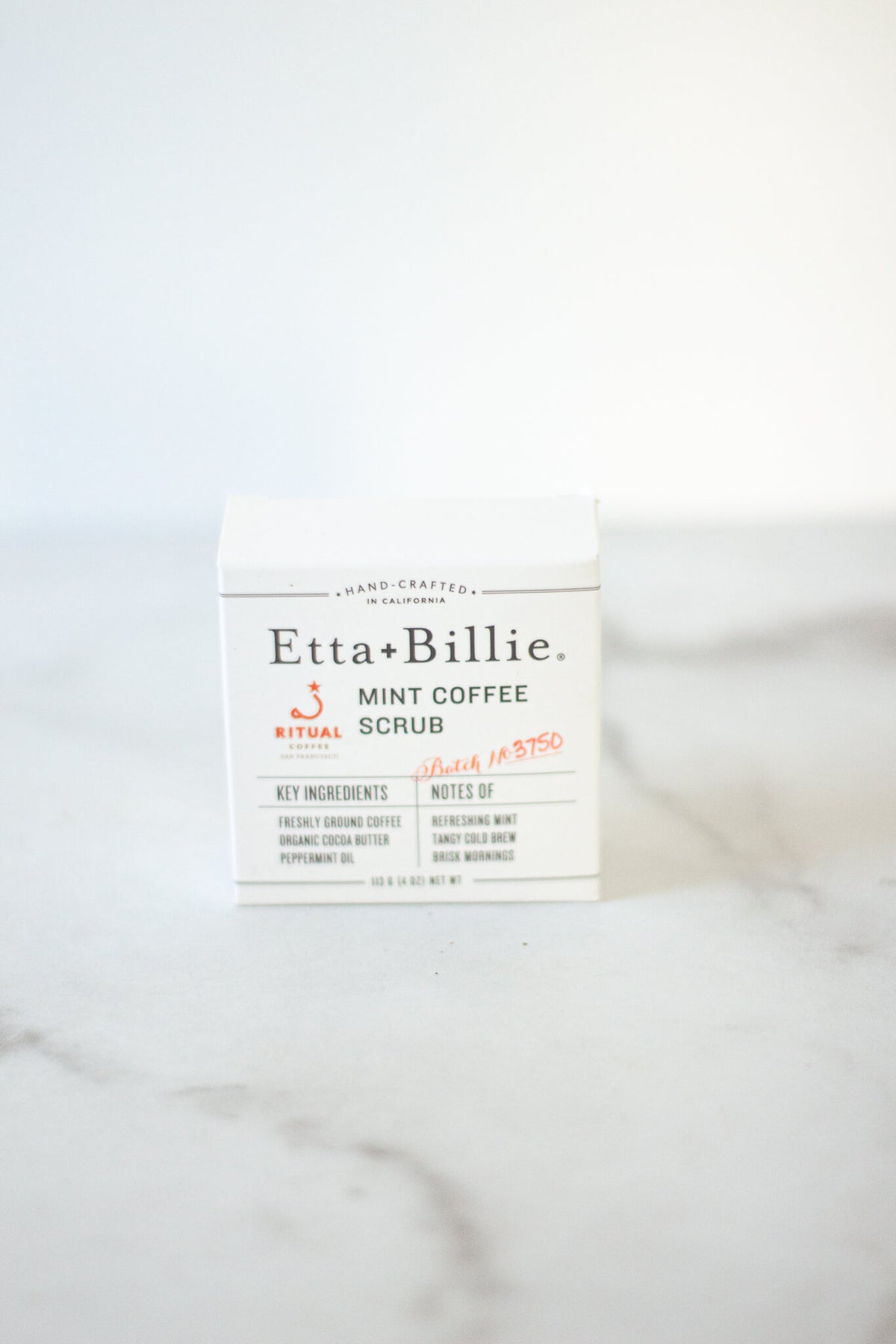 Etta + Billie Mint Coffee Sea Salt Body Scrub Bar