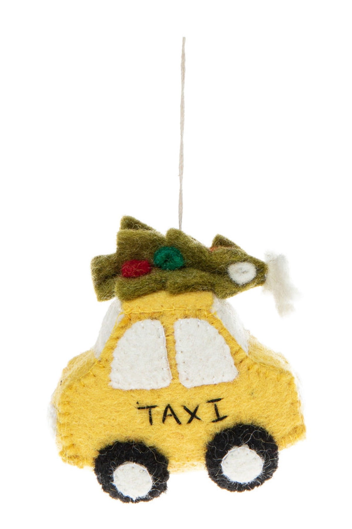 Global Goods Partners NYC Taxi with Tree Ornament