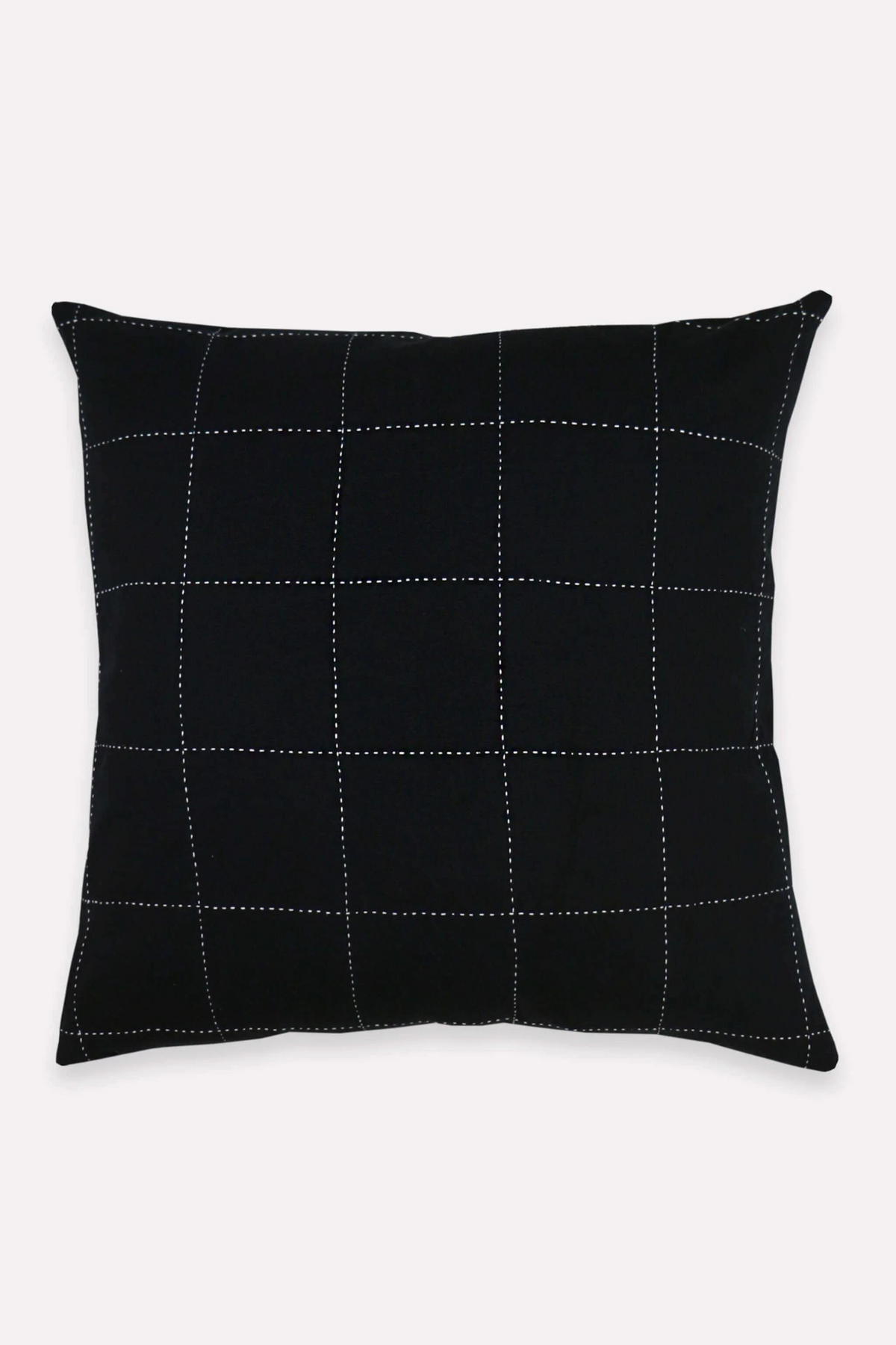 Anchal Project Grid-Stitch Throw Pillow Cover