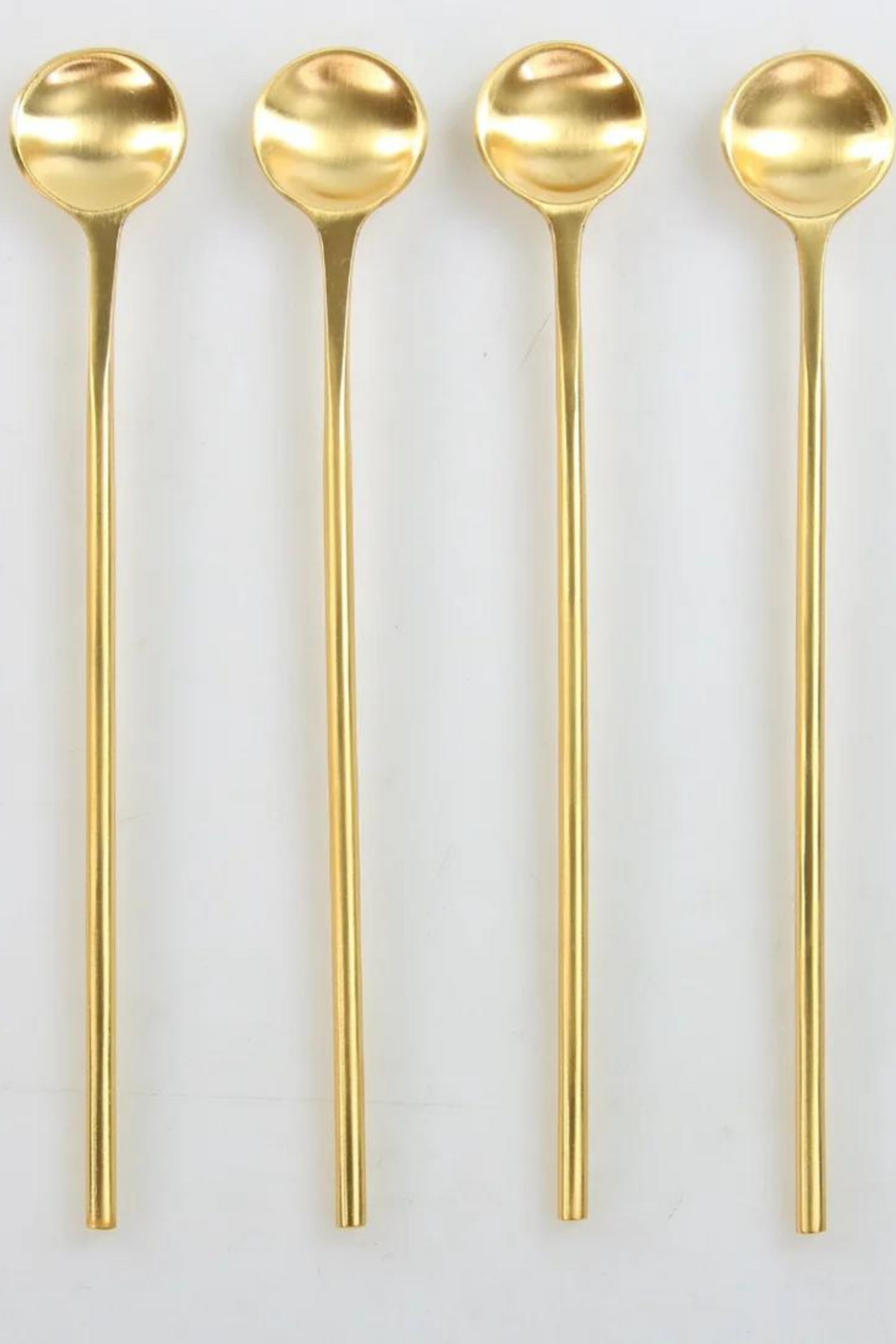Long Gold Thin Spoon