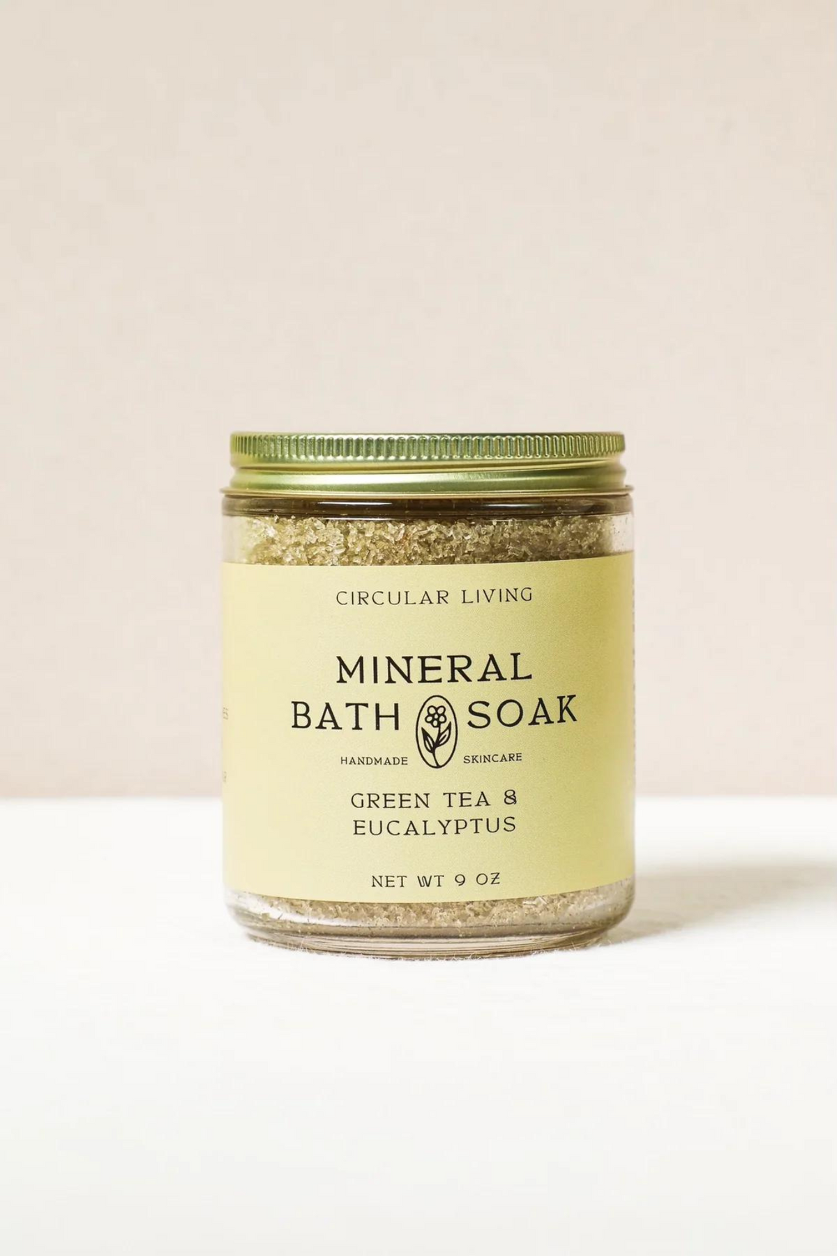 Circular Living Green Tea &amp; Eucalyptus Mineral Bath Soak Jar
