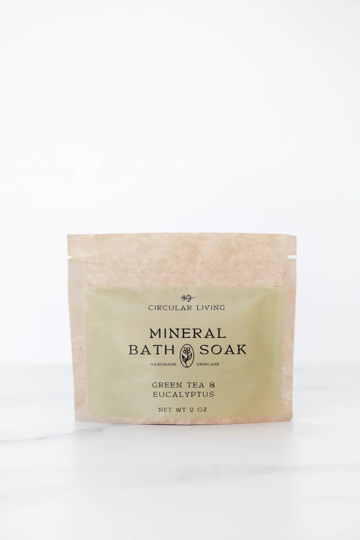 Circular Living Green Tea &amp; Eucalyptus Mineral Bath Soak Sachet