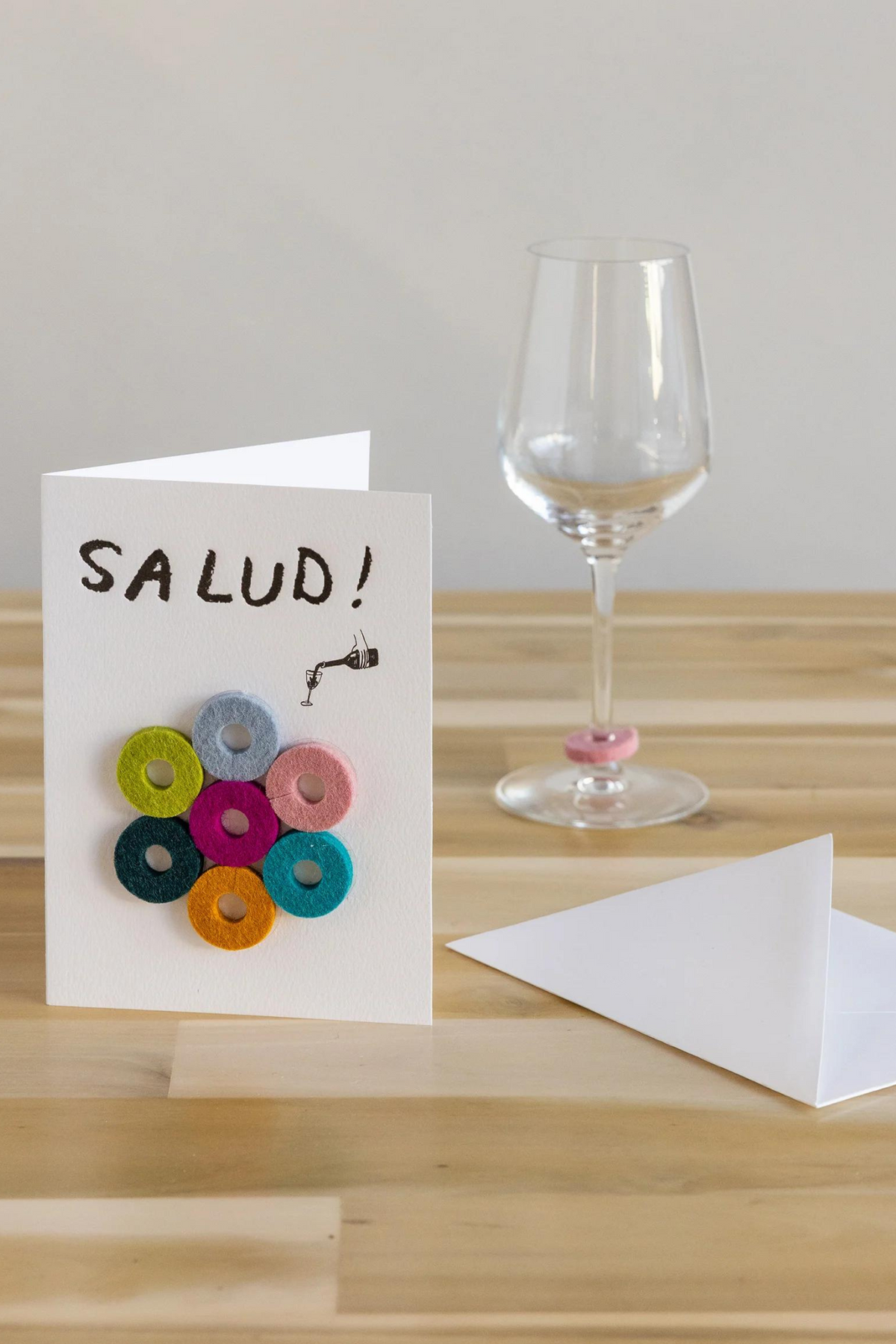 Graf Lantz Wine-Ote’s Felt Wine Marker Note Card