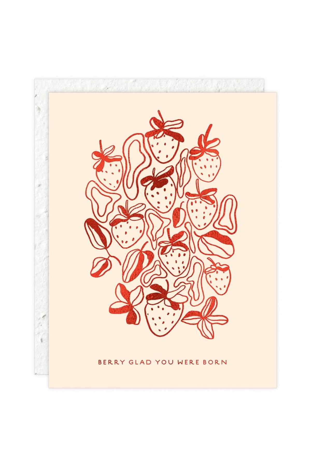 Seedlings Strawberries Birthday Card