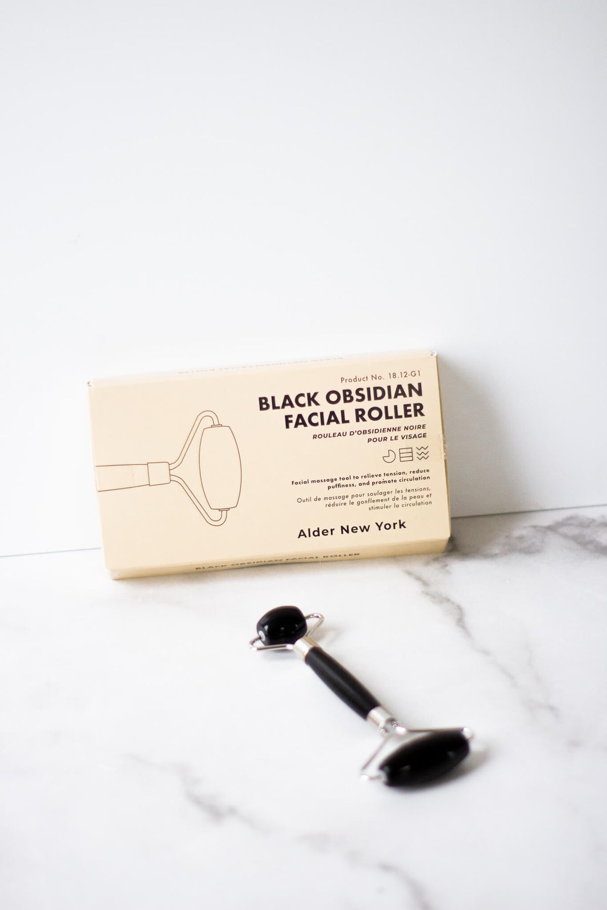 Alder New York Black Obsidian Facial Roller