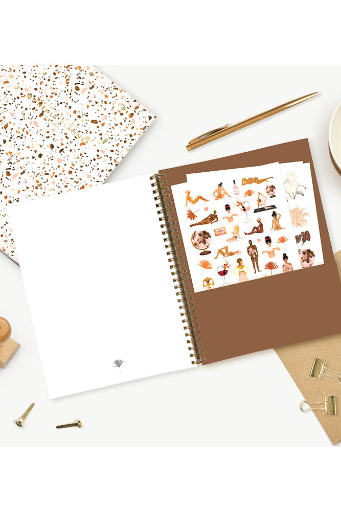 All The Ways To Say Terrazzo Cognac Monthly Planner