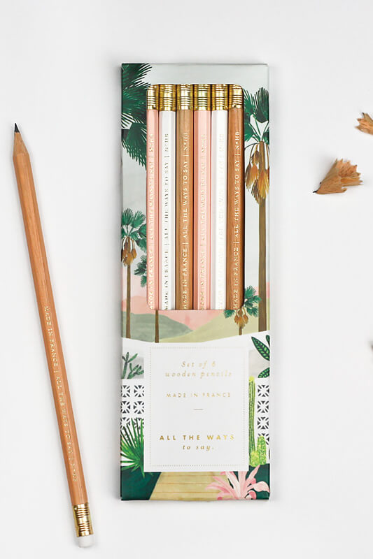 All The Ways To Say Palm Spring Pencil Set