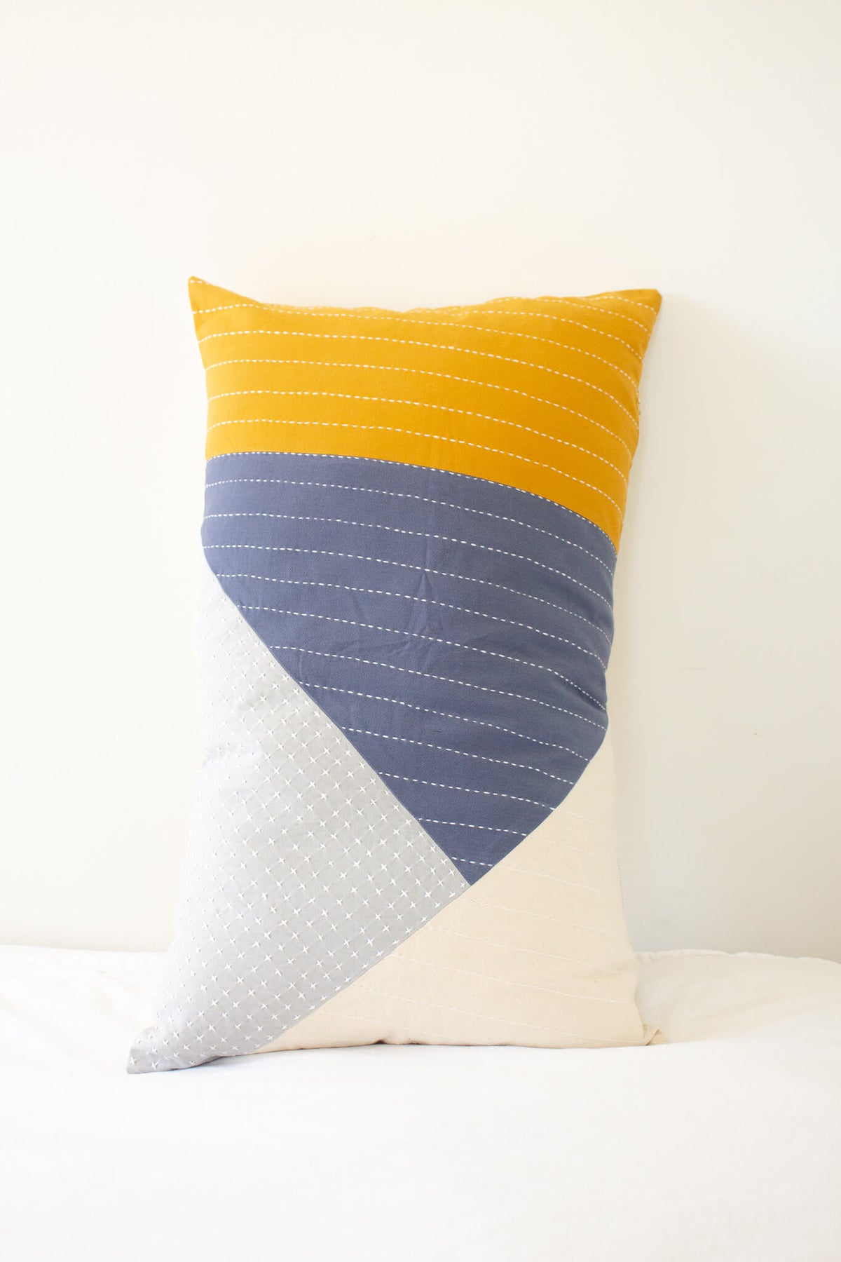 Anchal Project Asha Colorblock Lumbar Pillow Cover