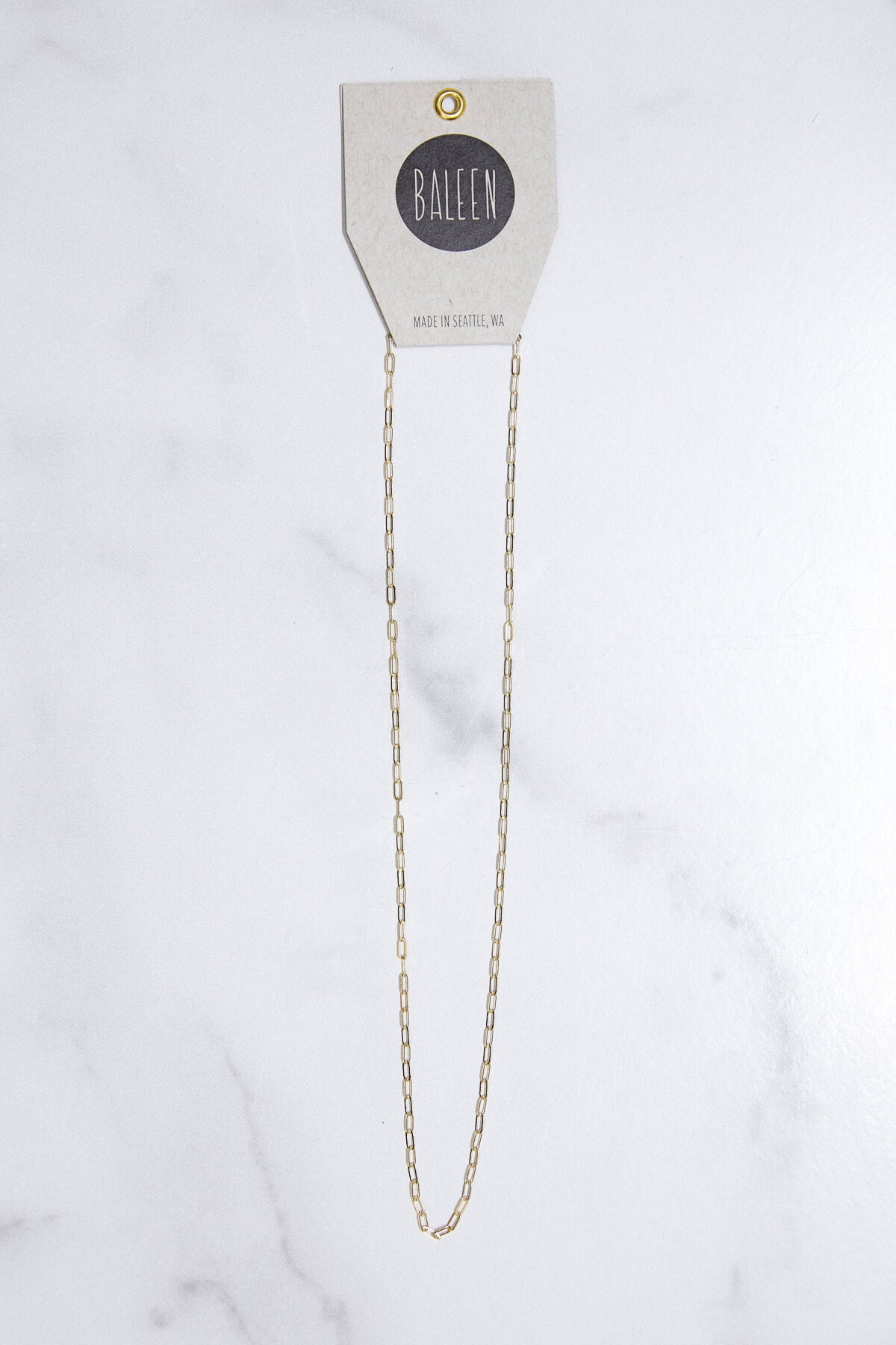 Baleen Solo Necklace - Gold