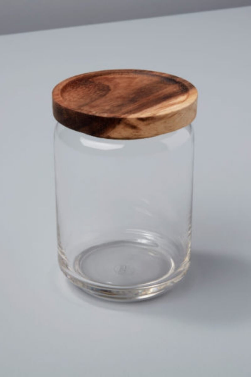 Be Home Glass Container with Acacia Lid