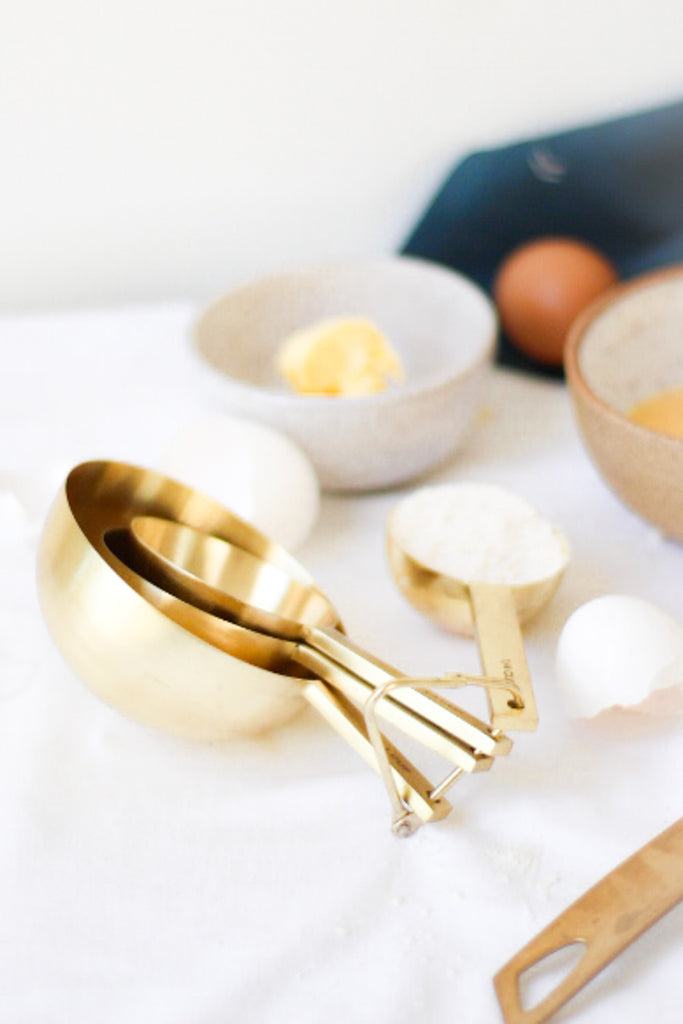 Kitchen  gold measuring cups + spoons – Bevin Marie