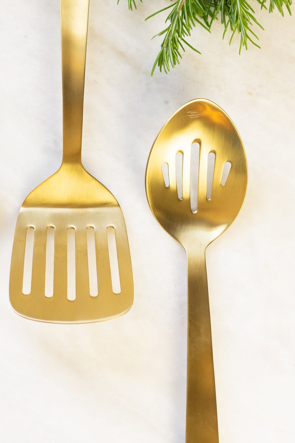 Be Home Gold Slotted Spoon
