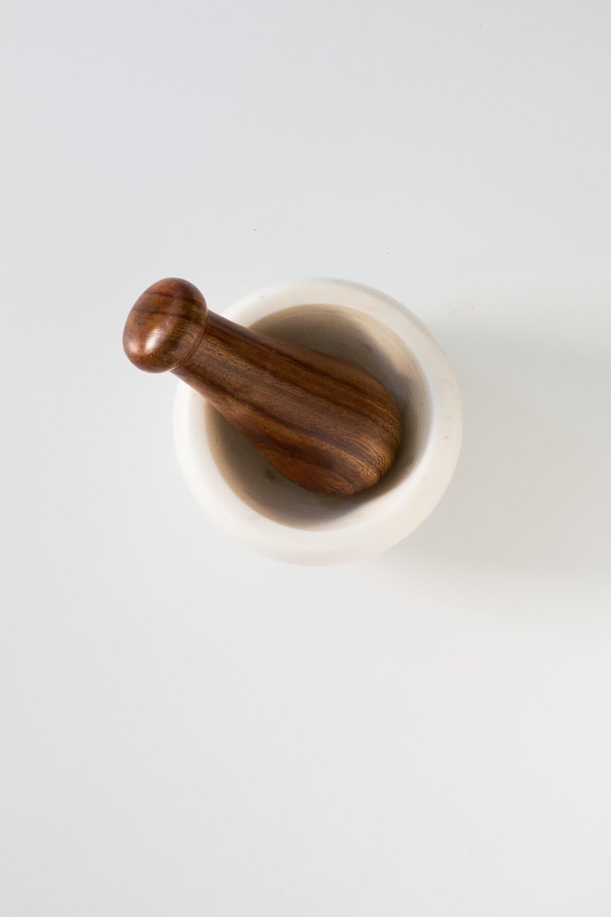 Be Home Marble + Wood Mortar and Pestle