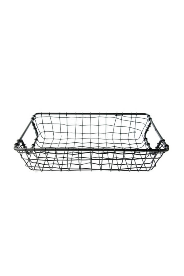 Be Home Small Rectangle Wire Basket