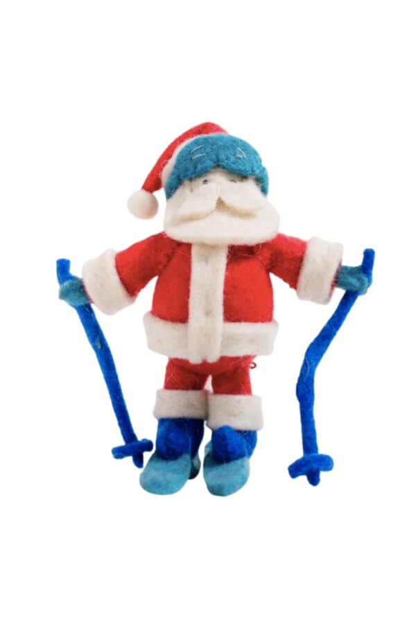 Craftspring Ski&#39;s Up Santa Ornament