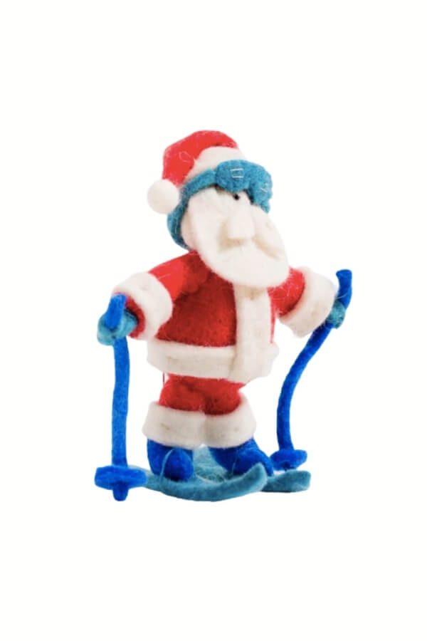 Craftspring Ski&#39;s Up Santa Ornament