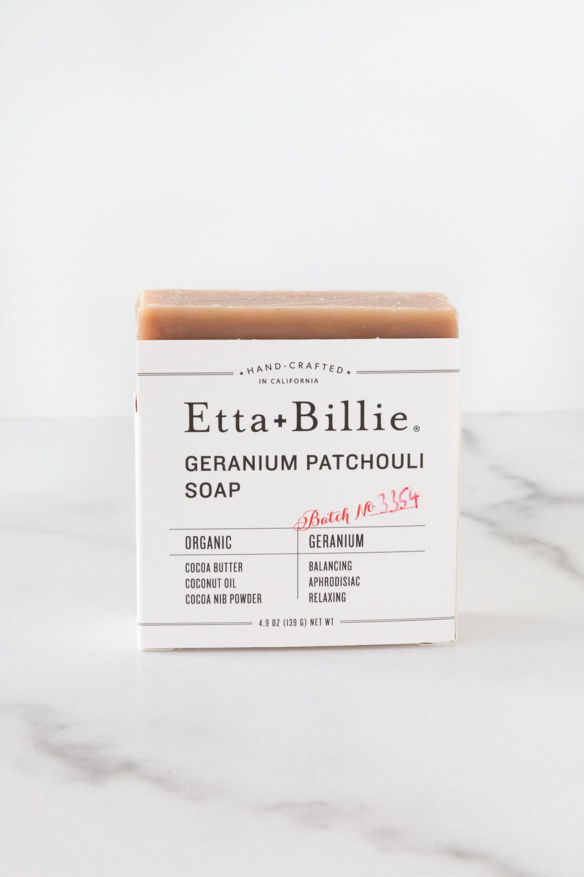 Etta + Billie Geranium Patchouli Soap