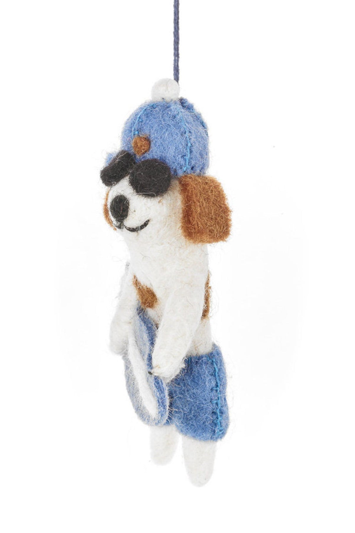 Felt So Good Surfer Dog Felt Ornament