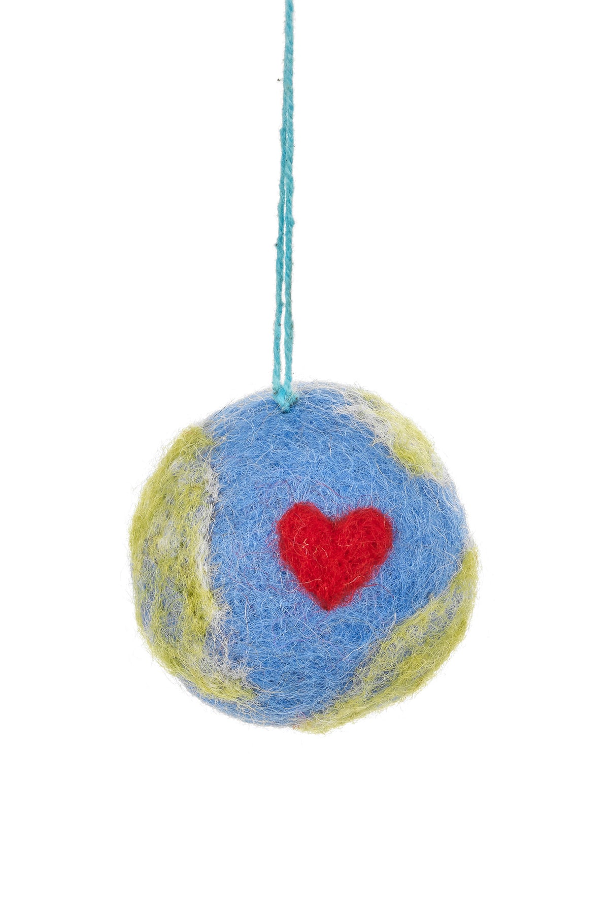 Felt So Good Handmade Felt Love Your Planet Ornament