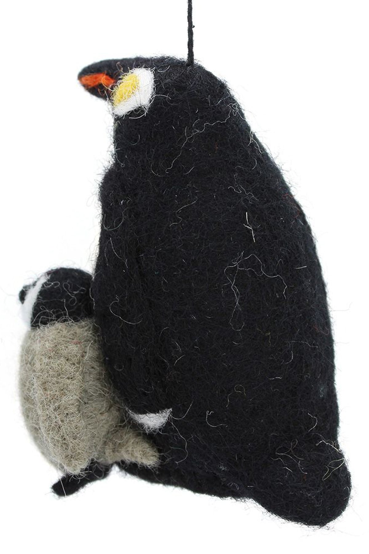 Handmade Felt Snuggly Penguins Ornament