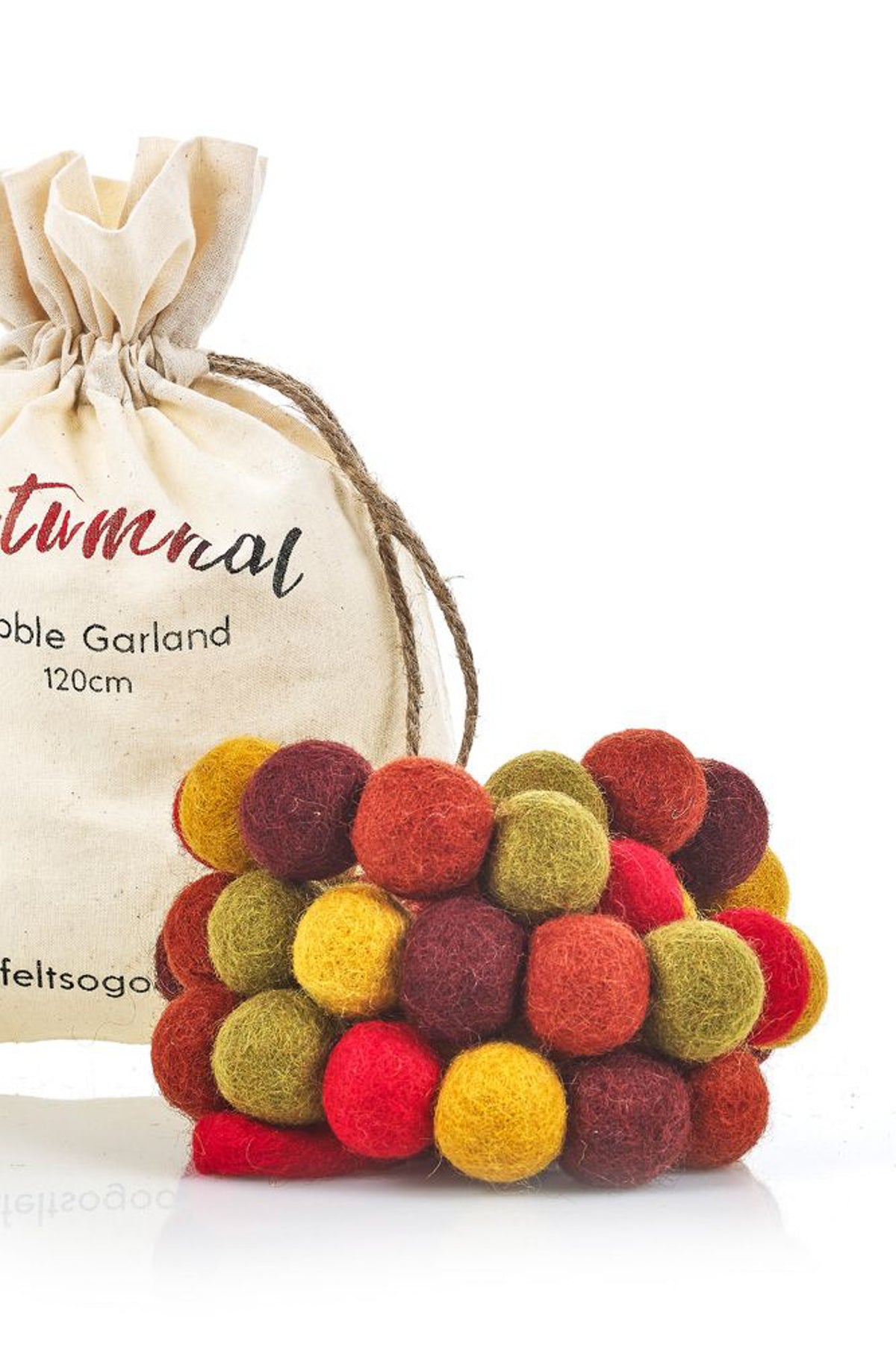 Felt So Good Handmade Felt Autumnal Bubble Garland