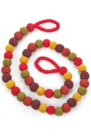 Felt So Good Handmade Felt Autumnal Bubble Garland - Palm and Perkins