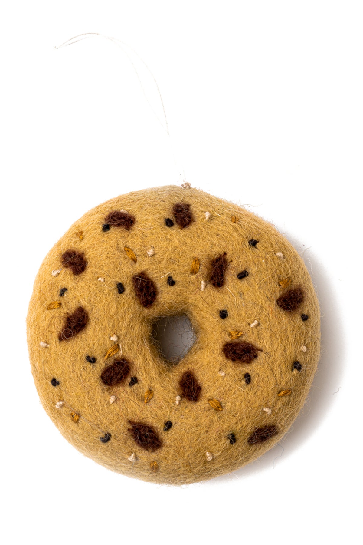 Global Goods Partners Felt Everything Bagel Ornament