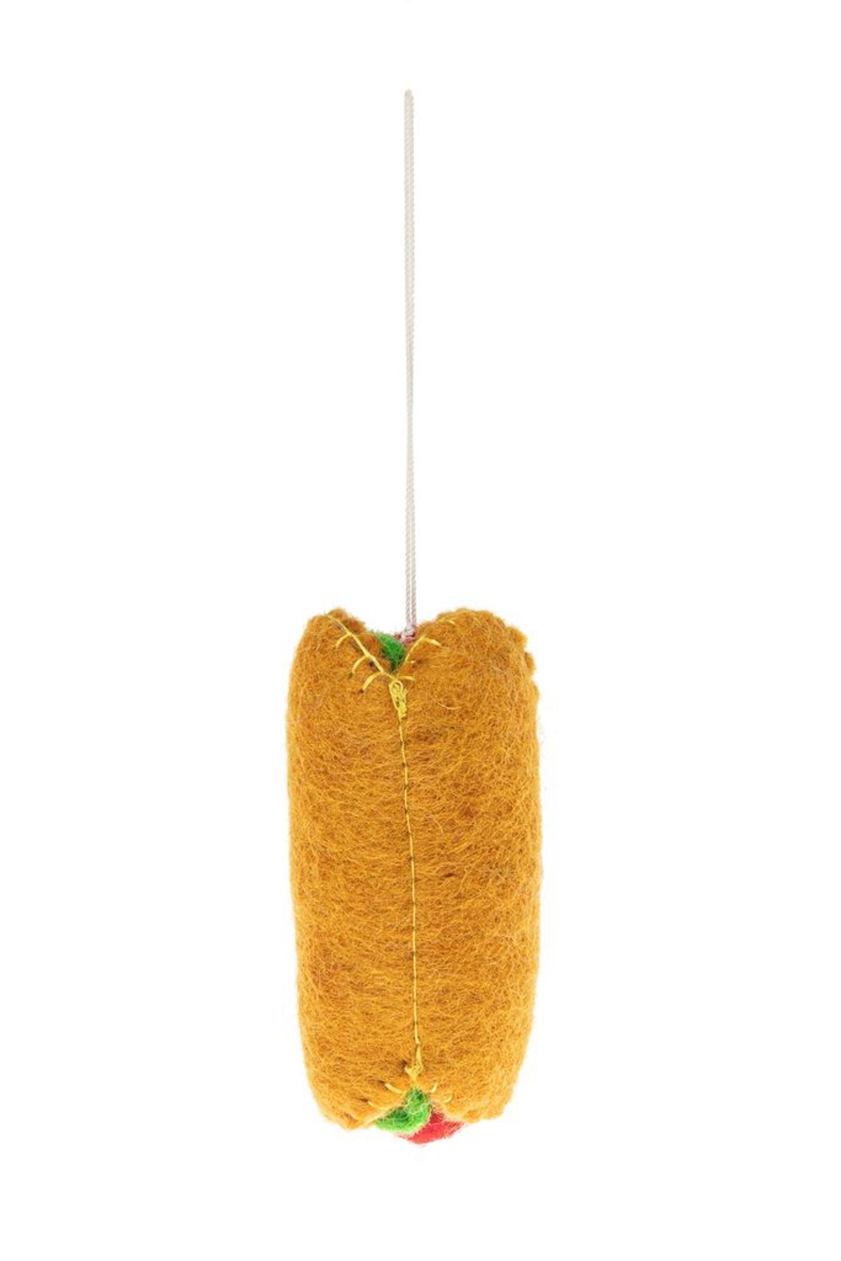 Global Goods Partners Felt Hot Dog Ornament