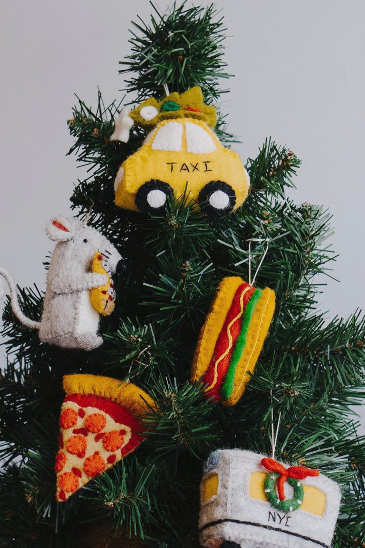 Global Goods Partners Felt Hot Dog Ornament