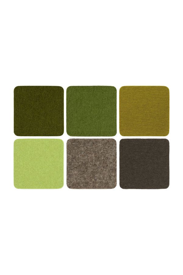 Graf Lantz Square Felt Multi Coaster 6 Pack