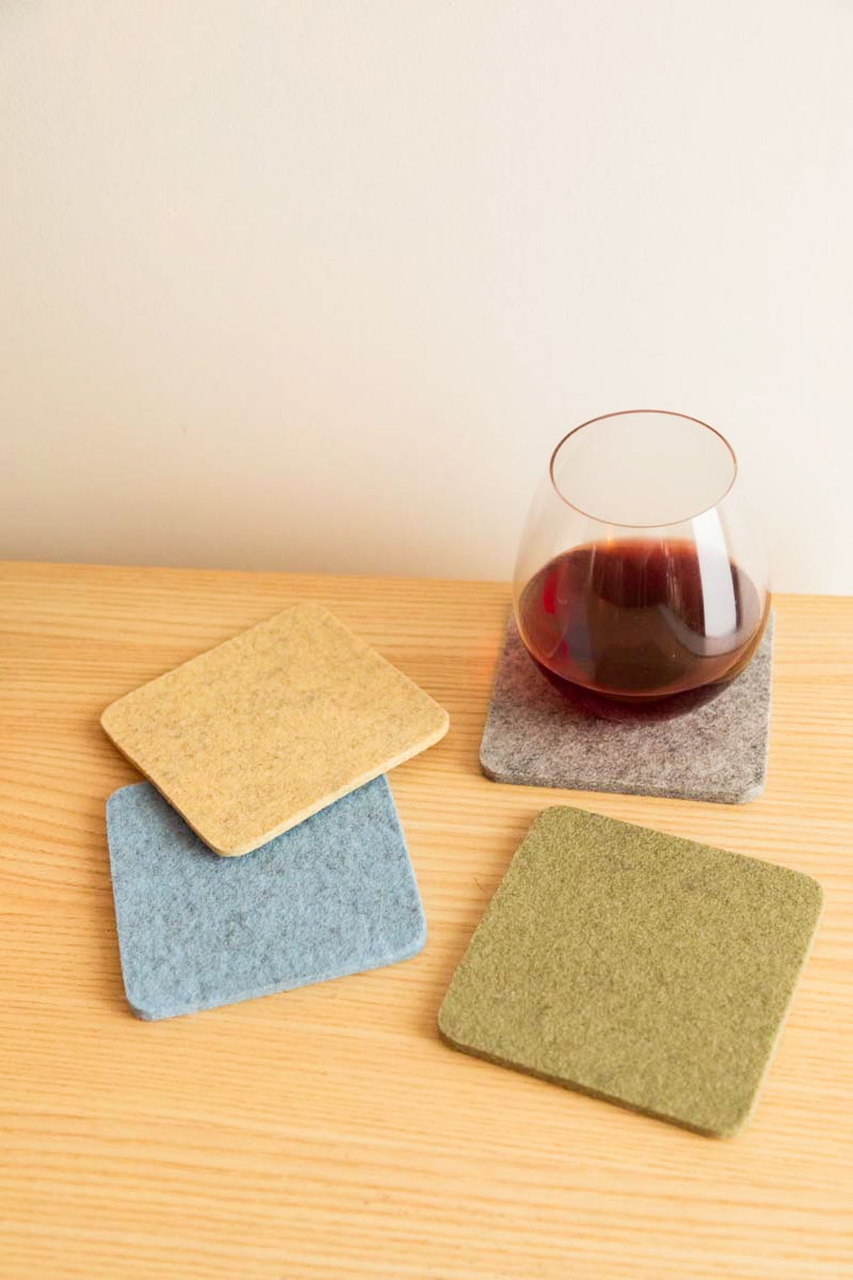 Graf Lantz Square Felt Multi Coaster Set