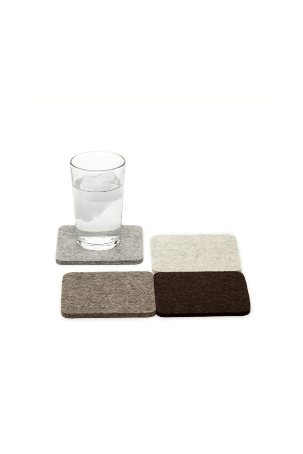 Graf Lantz Square Felt Multi Coaster Set