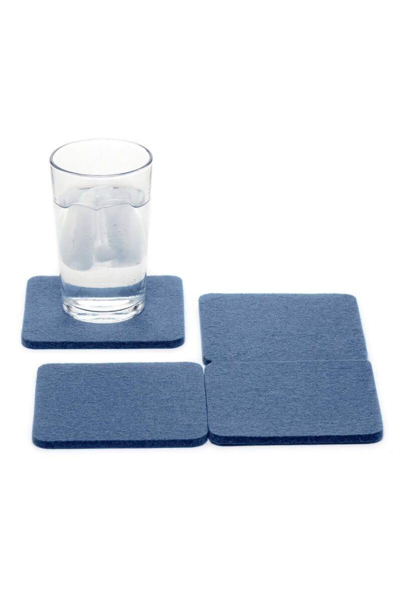 Graf Lantz Square Felt Coaster Set