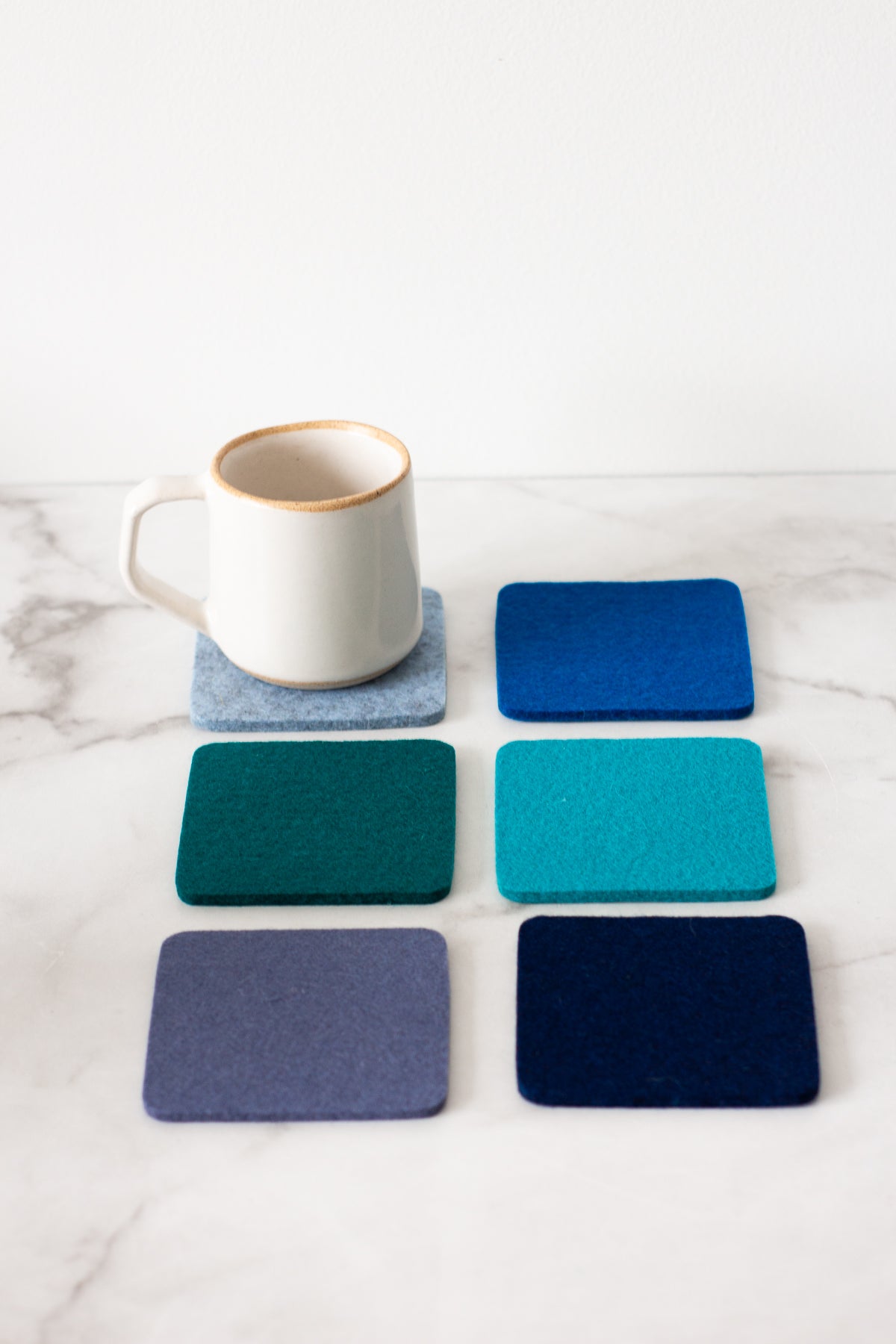 Graf Lantz Square Felt Multi Coaster 6 Pack