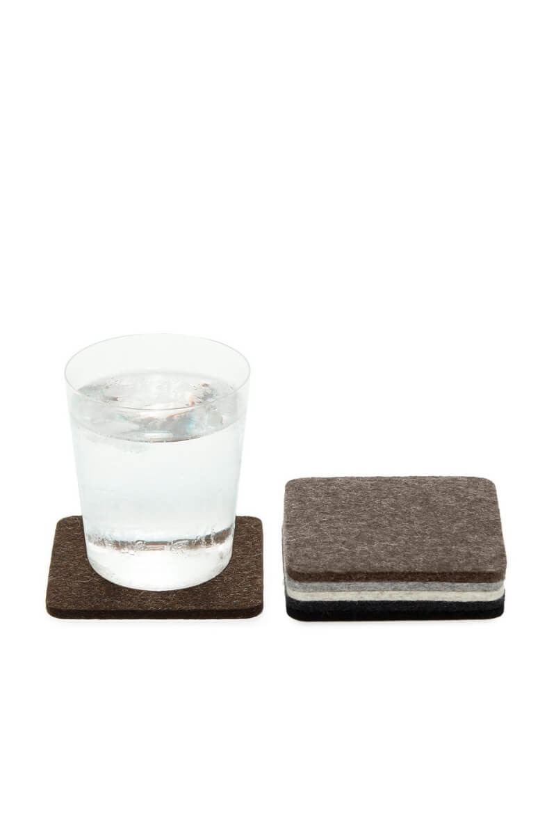 Graf Lantz Square Felt Multi Coaster 6 Pack