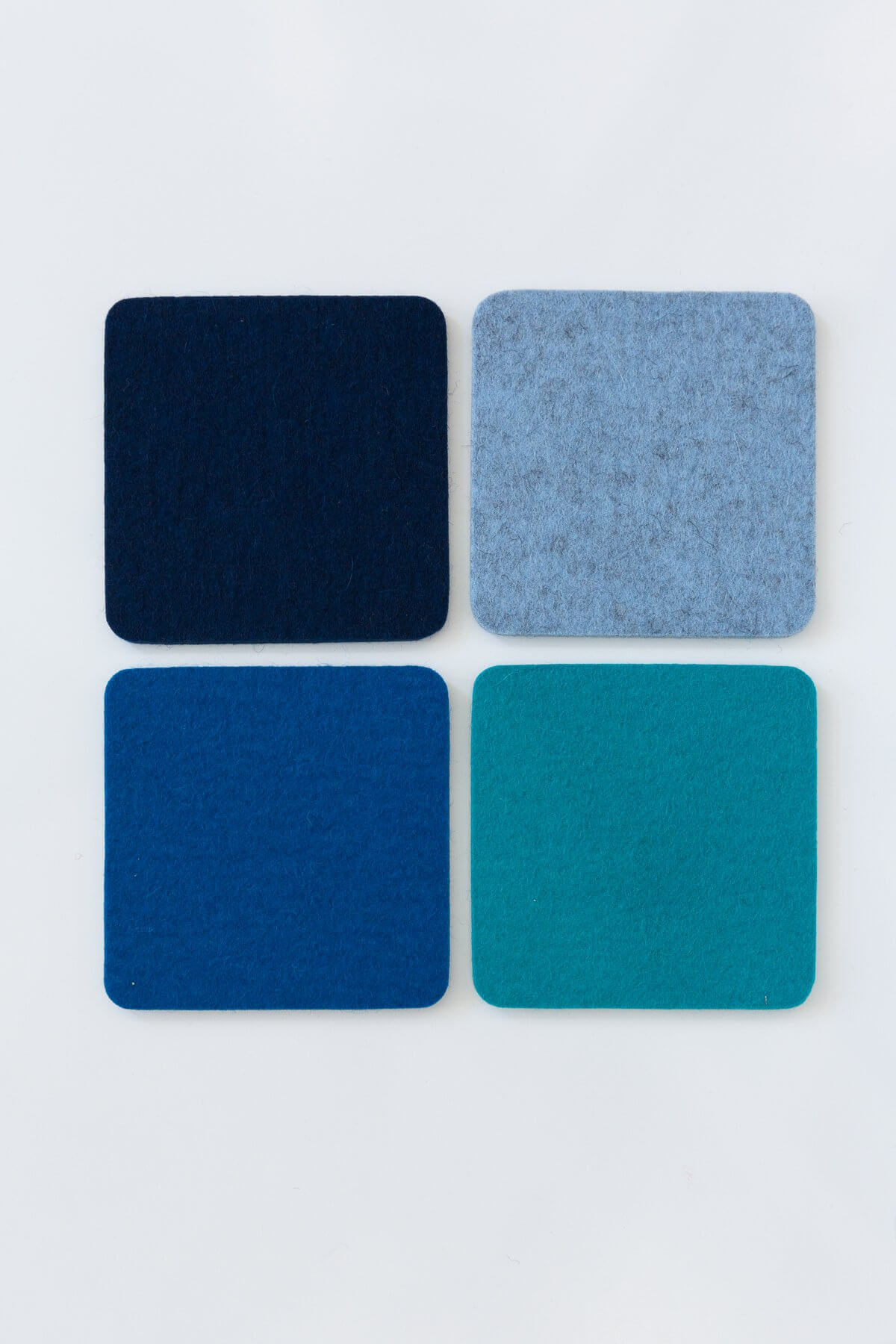 Square Felt Coaster · Navy · Mix & Match from 19 Colors + 3 Shapes 