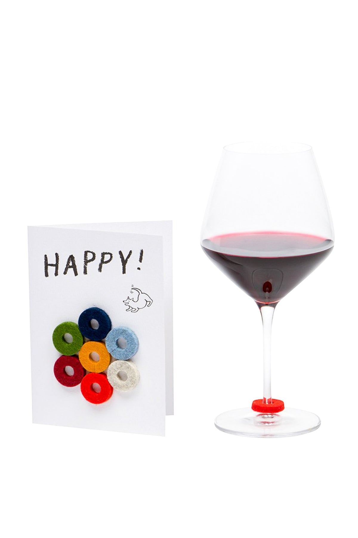 Graf Lantz Wine-Ote’s Felt Wine Marker Note Card