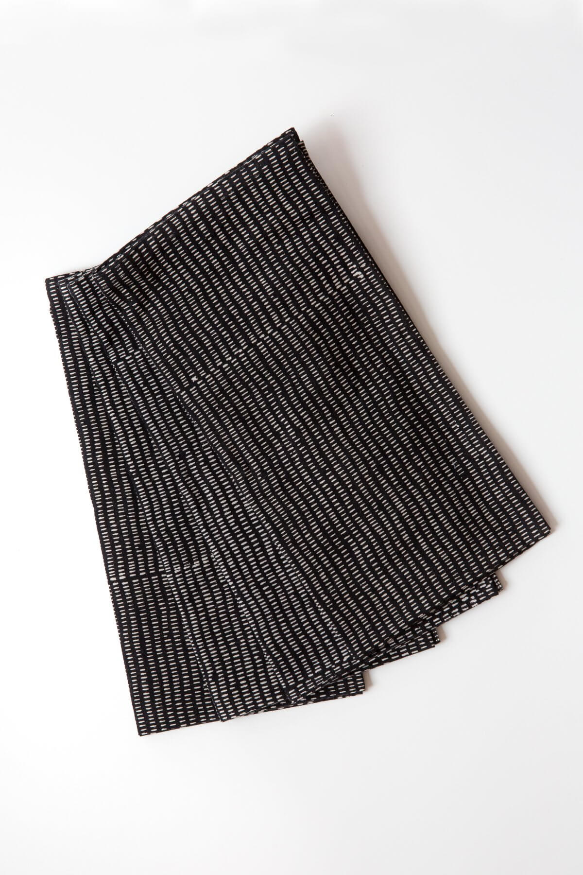 Gray Market Alice Stripes Midnight Napkin Set