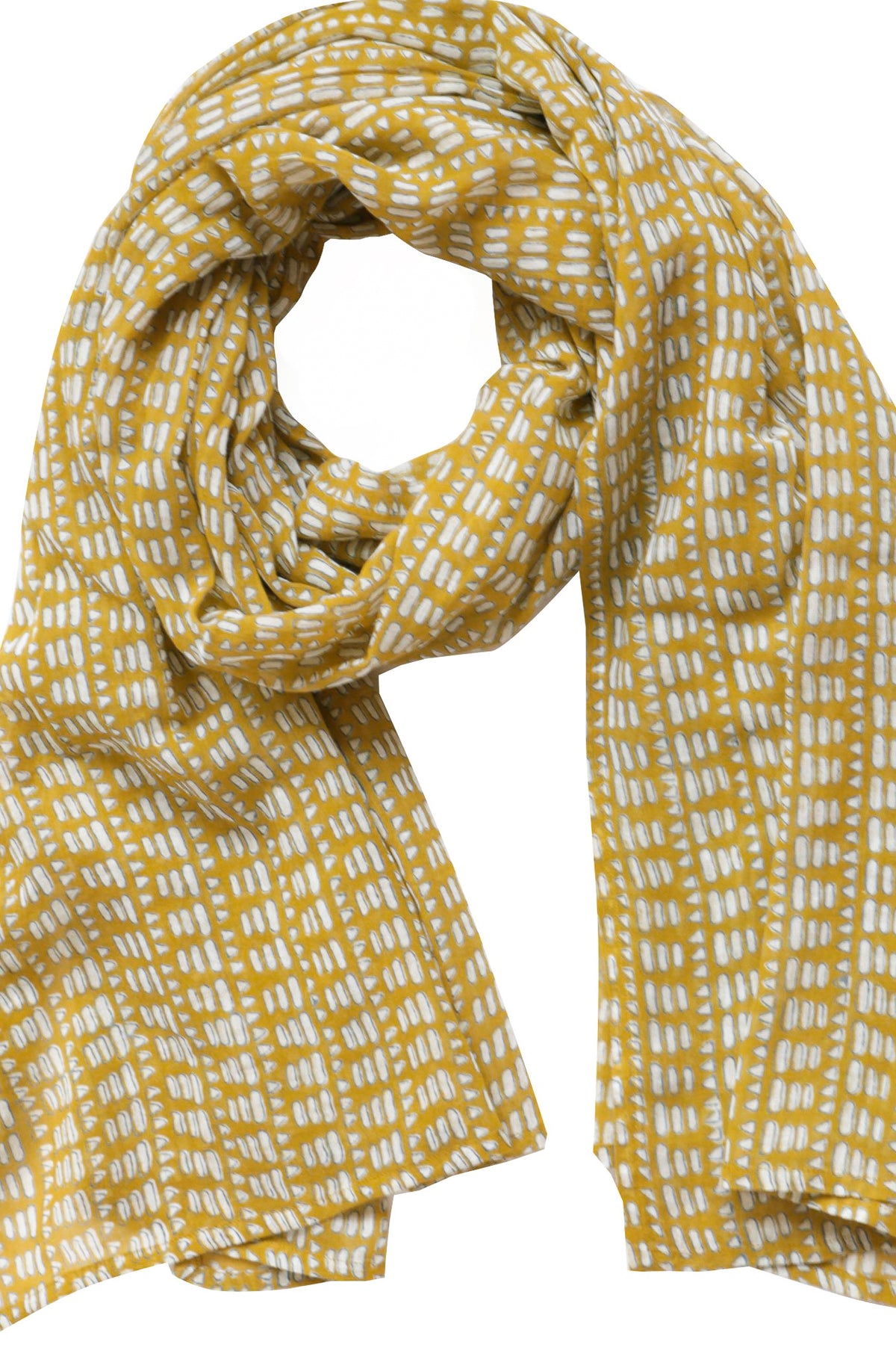 Gray Market Matta Mustard Scarf