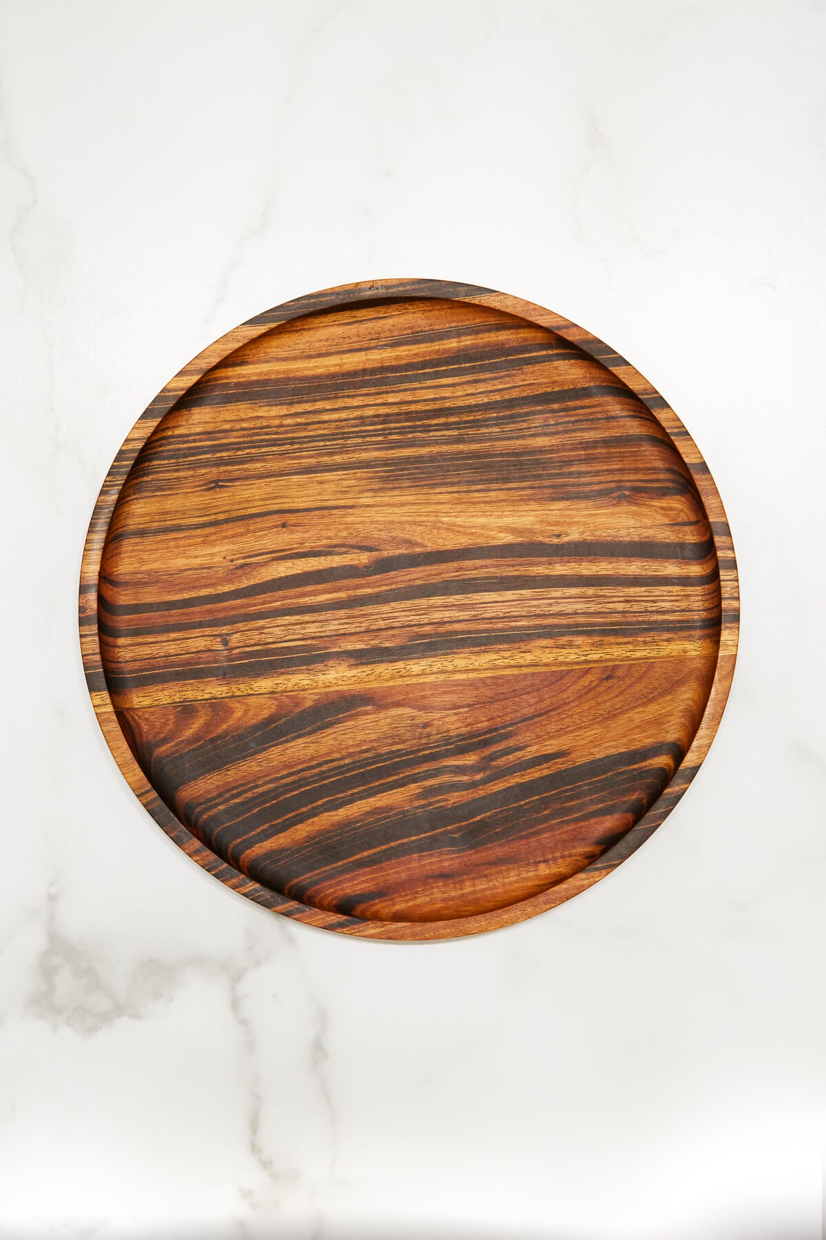 Itza Wood Round Platter