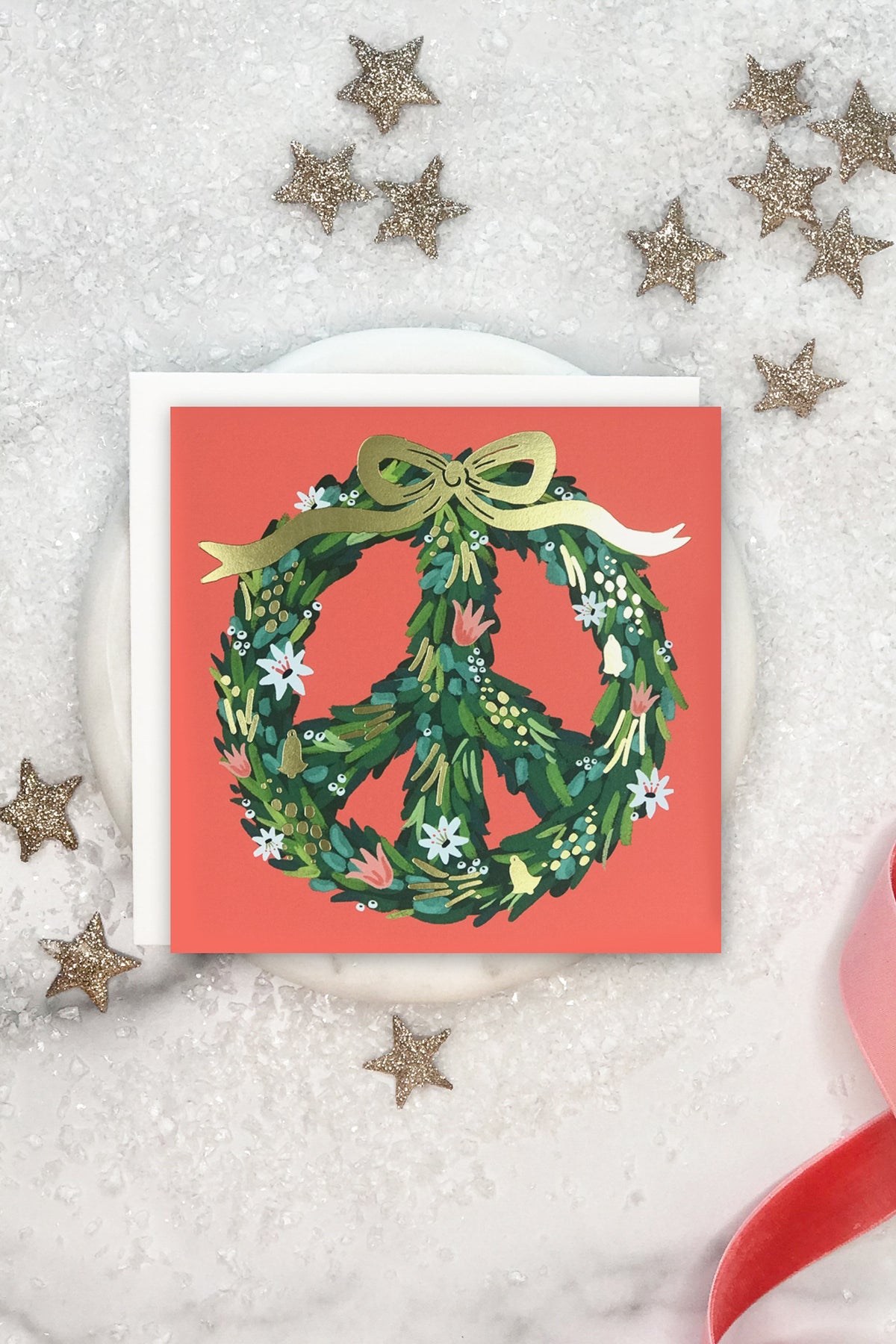 Idlewild Peace Wreath Card