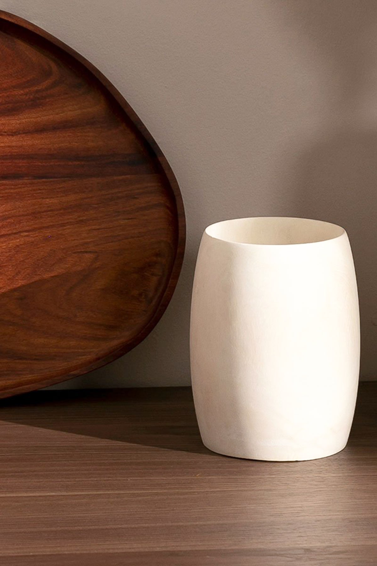 Itza Wood Small Wood Vase