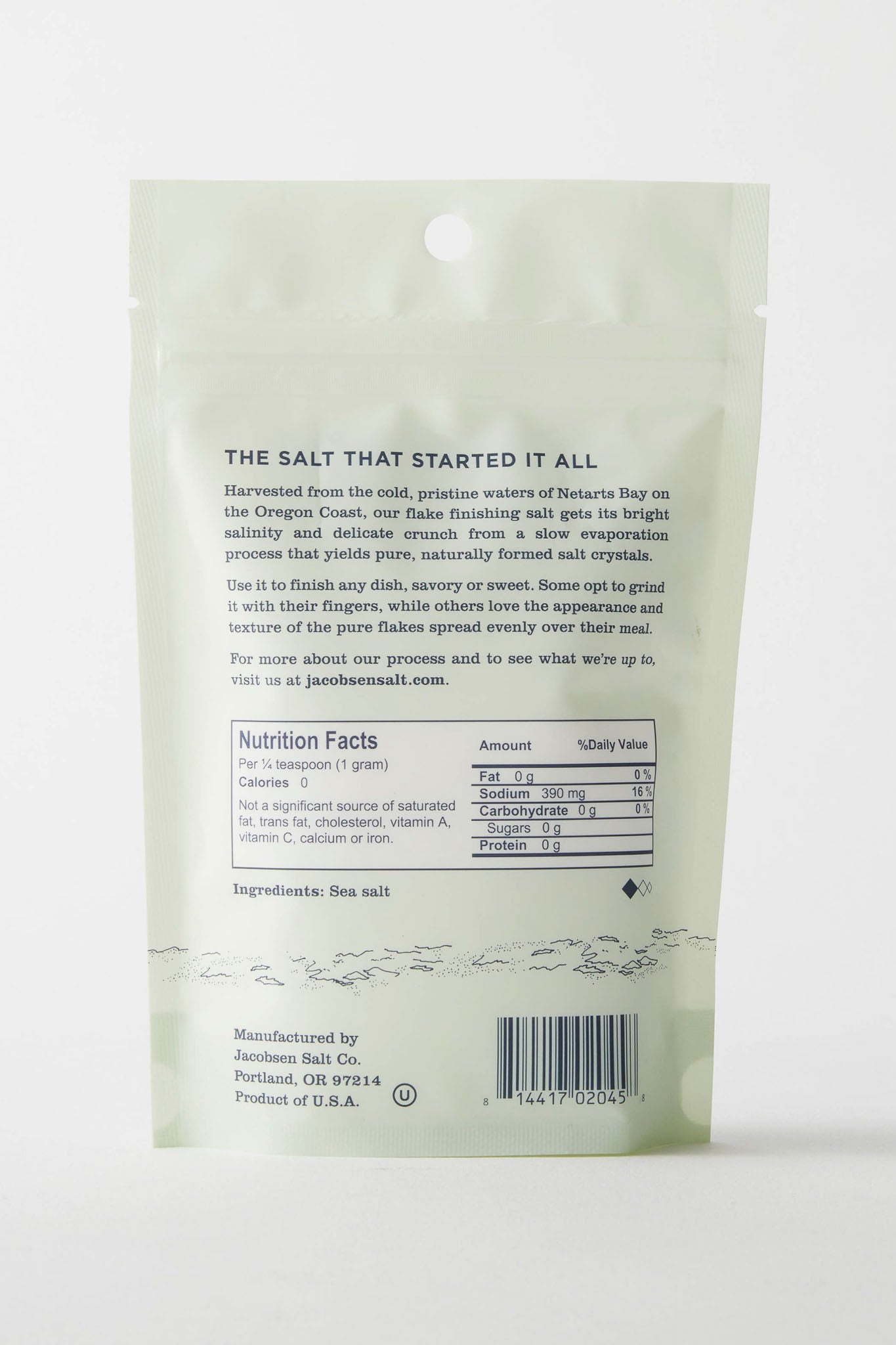 Jacobsen Salt Co. Pure Flake Sea Salt – Kosher Salt, Coarse, Non-Iodized  Made in USA, Non-GMO, Steak Seasoning, Gourmet, Real Salt Flakes – 4oz