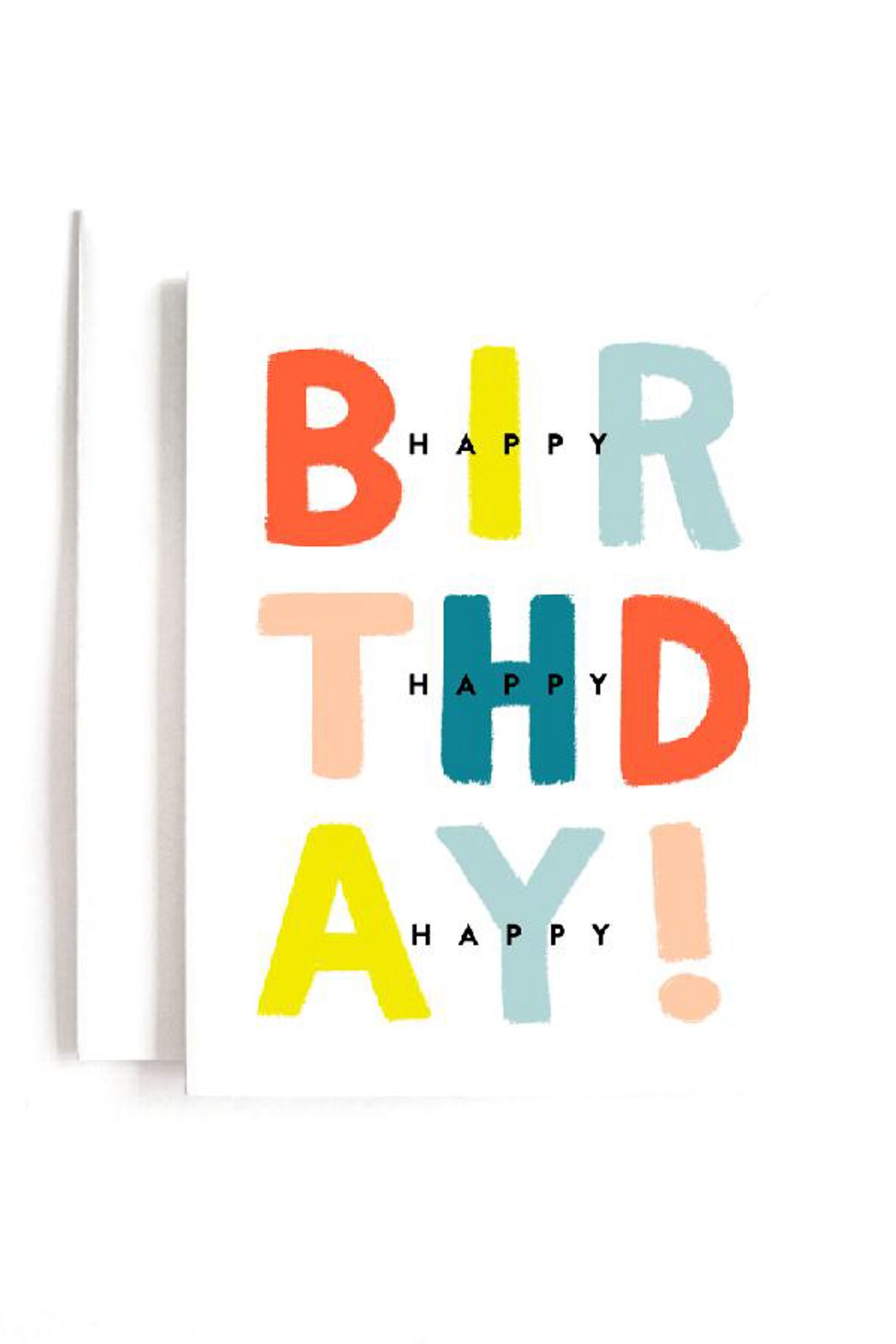 Joy Paper Co. 3x Happy Birthday Card