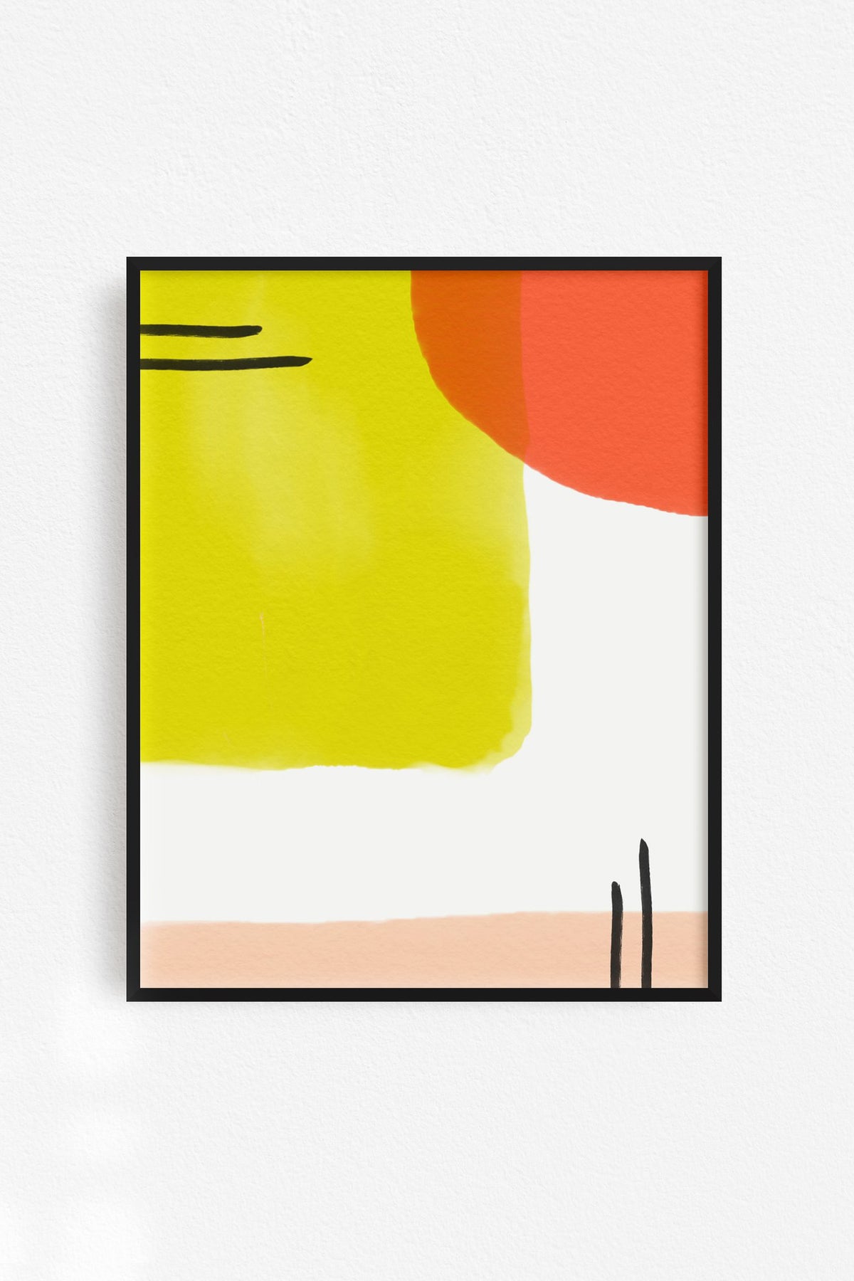 Joy Paper Co. Red Geo Shapes Art Print