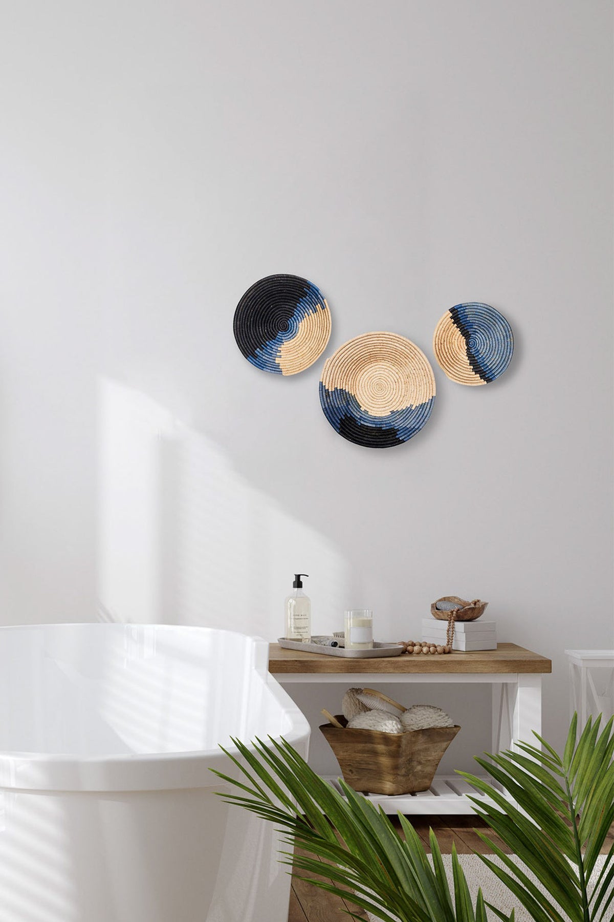 Kazi Coastal Minimalism Woven Bowl - 10&quot; Calming